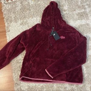Nike Maroon Fleece Hoodie
